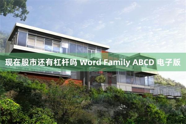 现在股市还有杠杆吗 Word Family ABCD 电子版