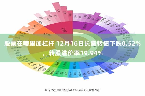 股票在哪里加杠杆 12月16日长集转债下跌0.52%，转股溢价率19.94%